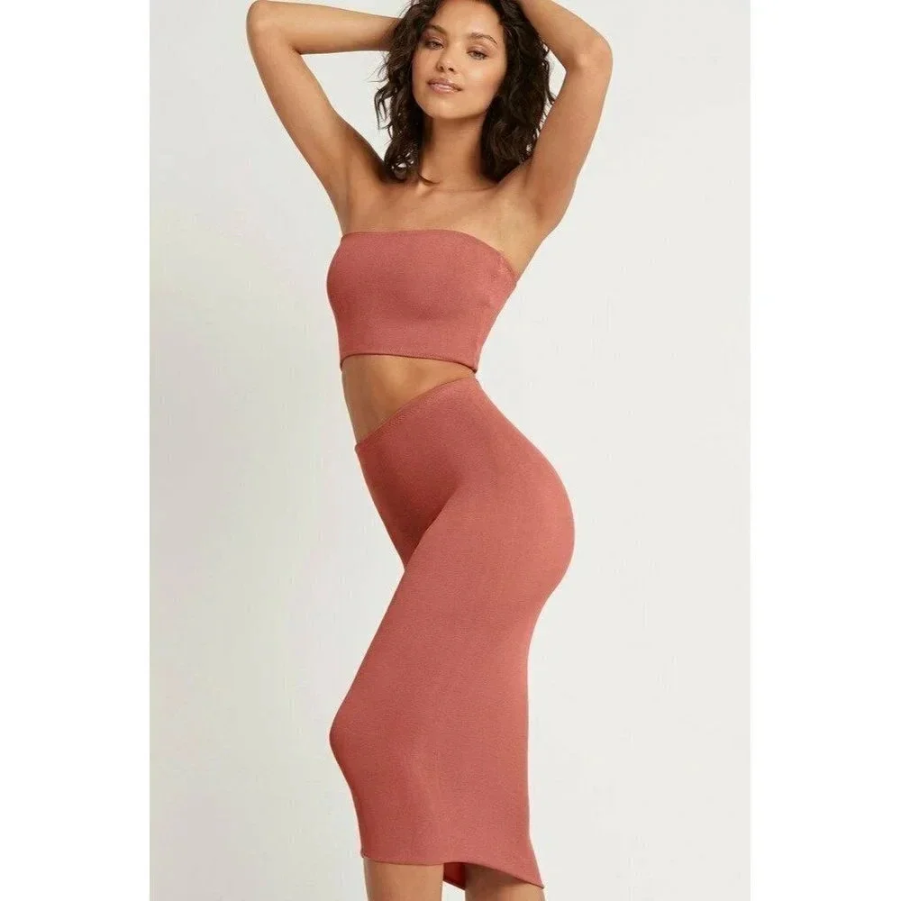 Bond Eye Verve Skirt Dress in Sienna One Size Fits All New Womens Swim Dress